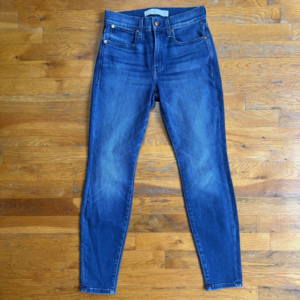 AYR The Chiller High Rise Skinny Jeans Sunrise Blue Wash W27 L26 Made in LA